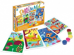 Песочные картинки - Лесные звери, 4 картинки (SentoSpherE, 8801k)